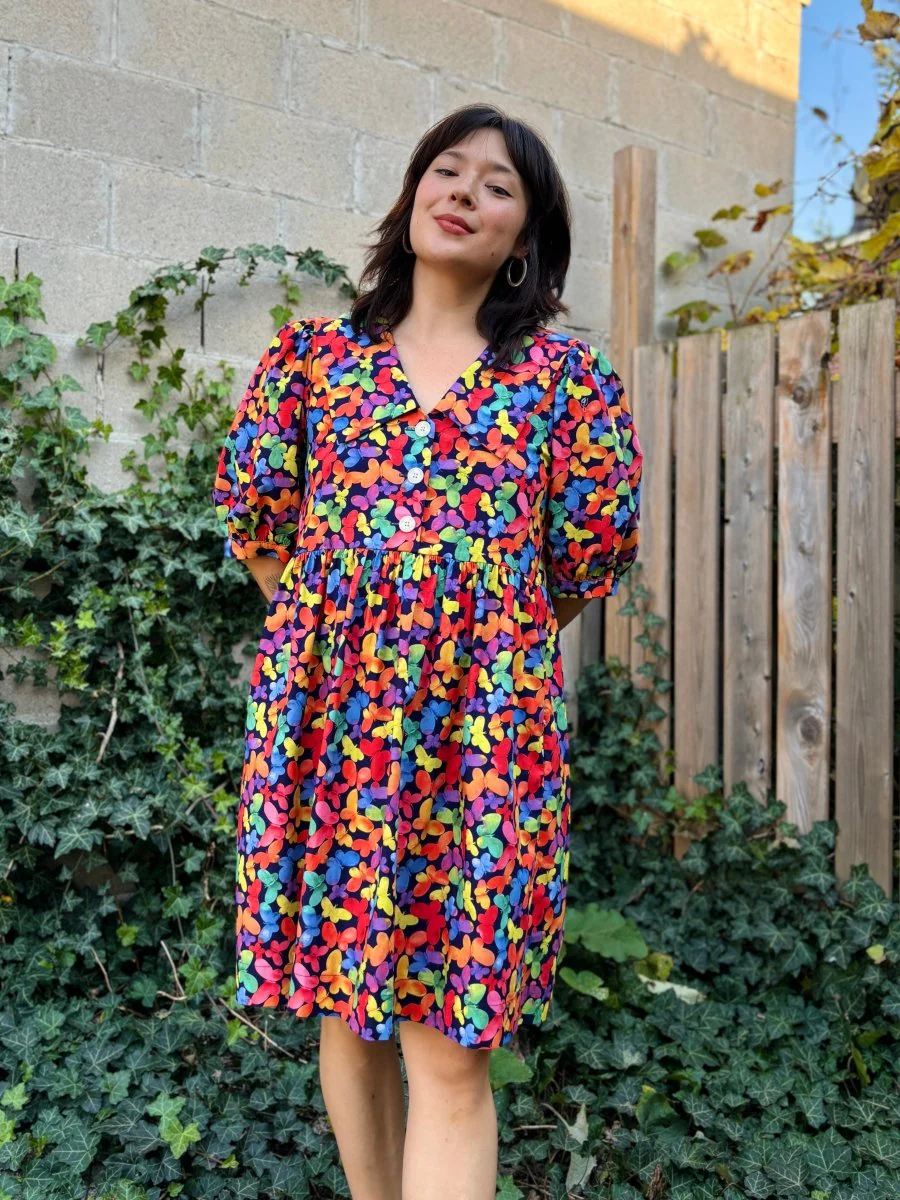 Birds of North America Fieldfare Dress - Lepidoptera (Online Exclusive)