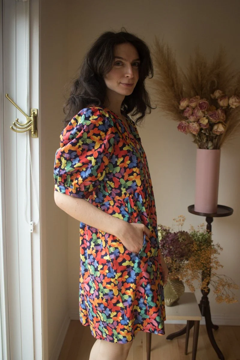 Birds of North America Fieldfare Dress - Lepidoptera (Online Exclusive) - Image 10