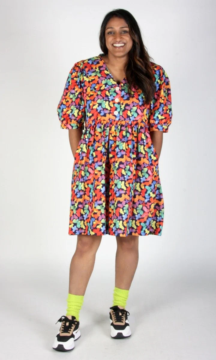 Birds of North America Fieldfare Dress - Lepidoptera (Online Exclusive) - Image 13