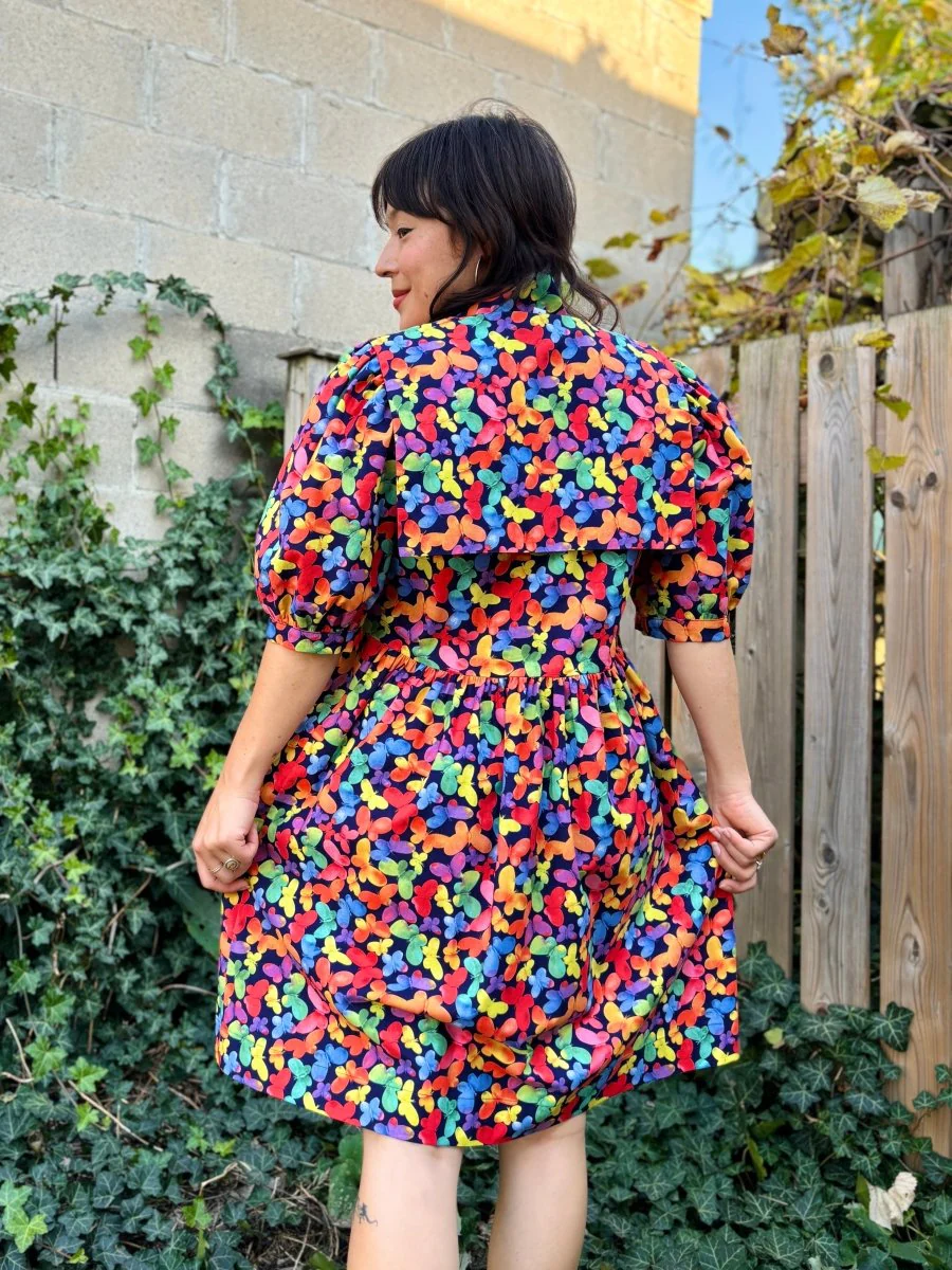 Birds of North America Fieldfare Dress - Lepidoptera (Online Exclusive) - Image 3