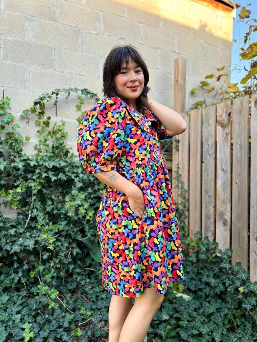 Birds of North America Fieldfare Dress - Lepidoptera (Online Exclusive) - Image 4