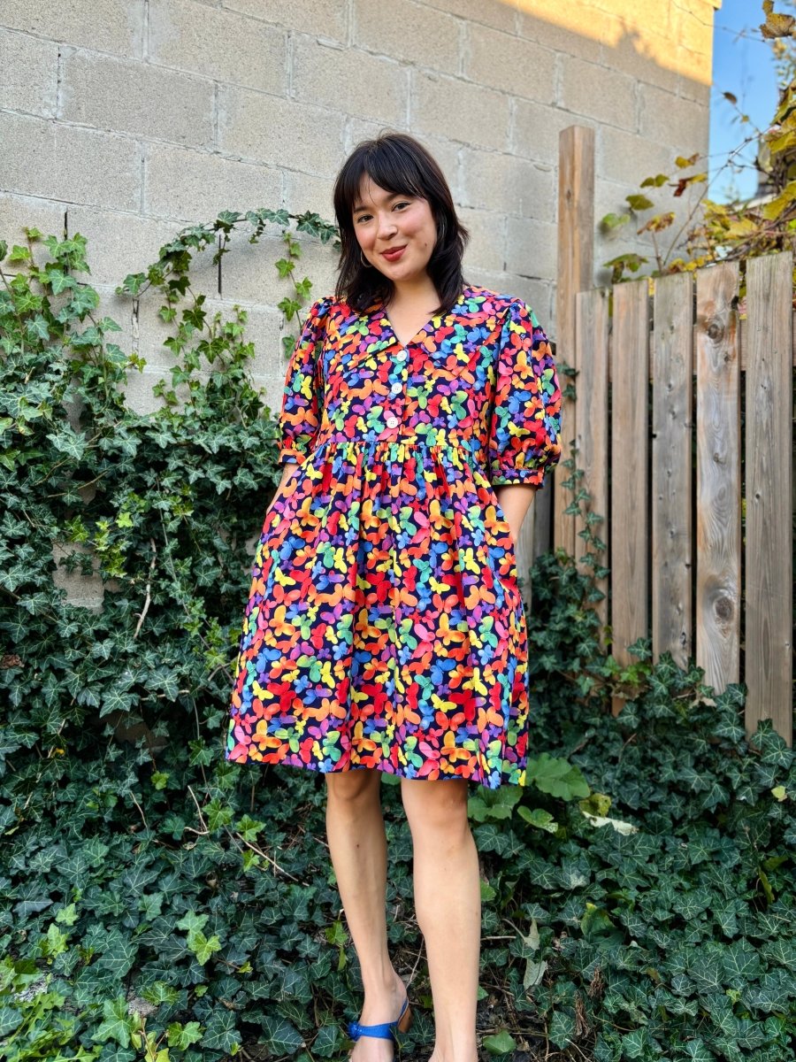 Birds of North America Fieldfare Dress - Lepidoptera (Online Exclusive) - Image 5