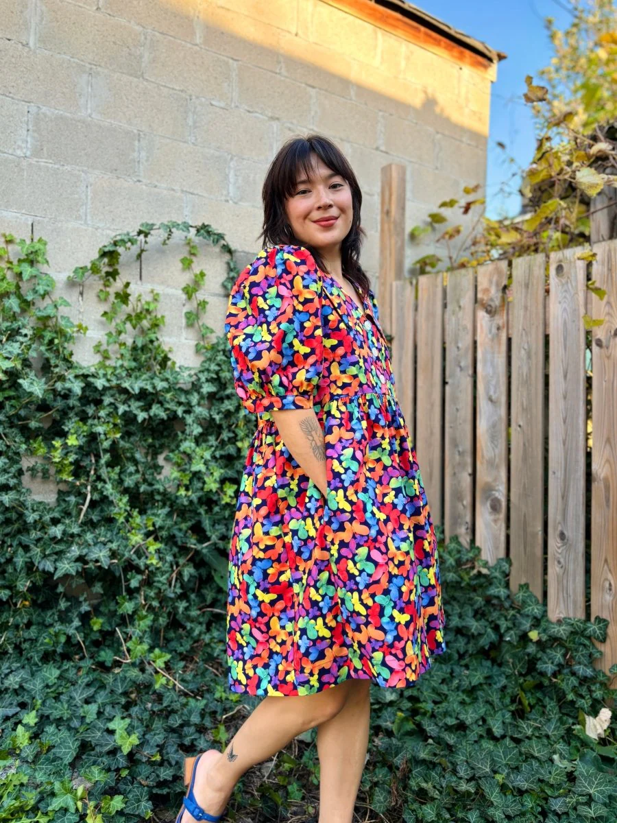 Birds of North America Fieldfare Dress - Lepidoptera (Online Exclusive) - Image 7