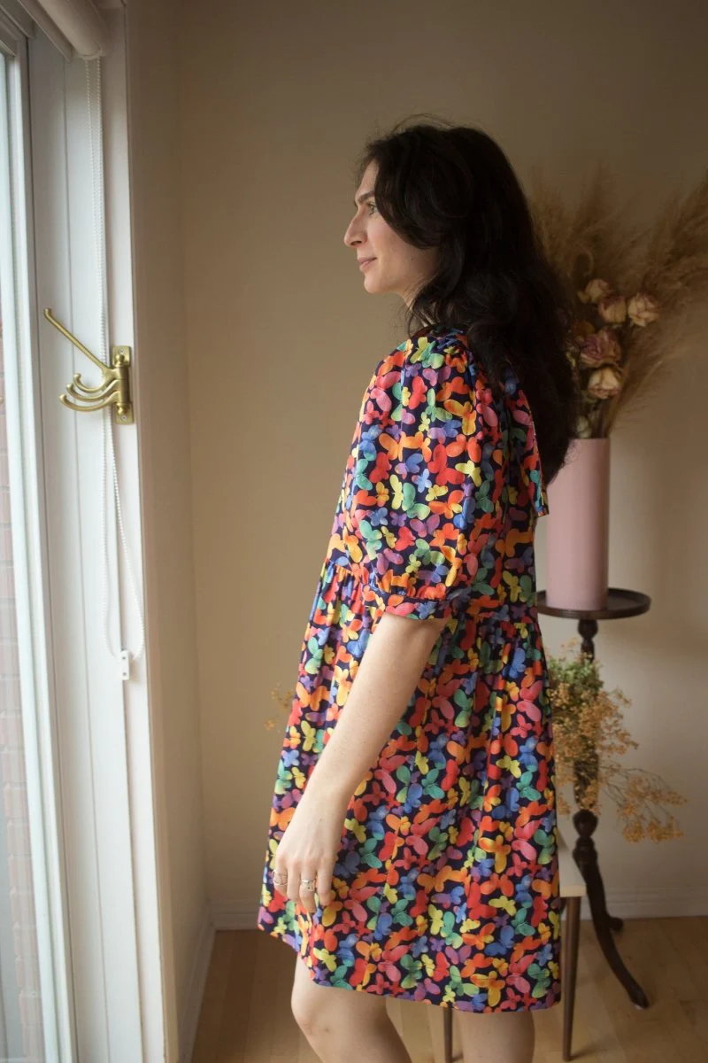 Birds of North America Fieldfare Dress - Lepidoptera (Online Exclusive) - Image 8