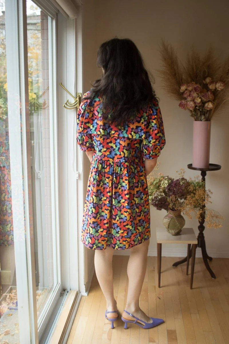 Birds of North America Fieldfare Dress - Lepidoptera (Online Exclusive) - Image 9