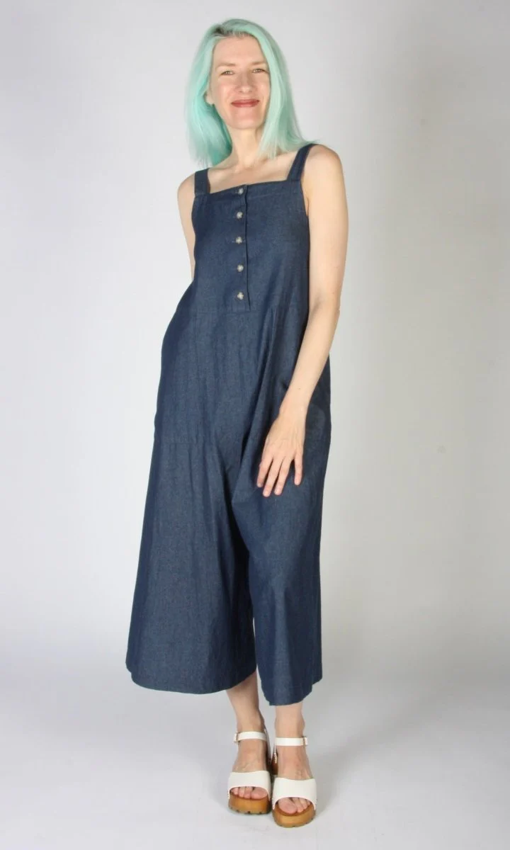 Birds of North America Firecrest Jumpsuit (Dark Wash) - Image 10