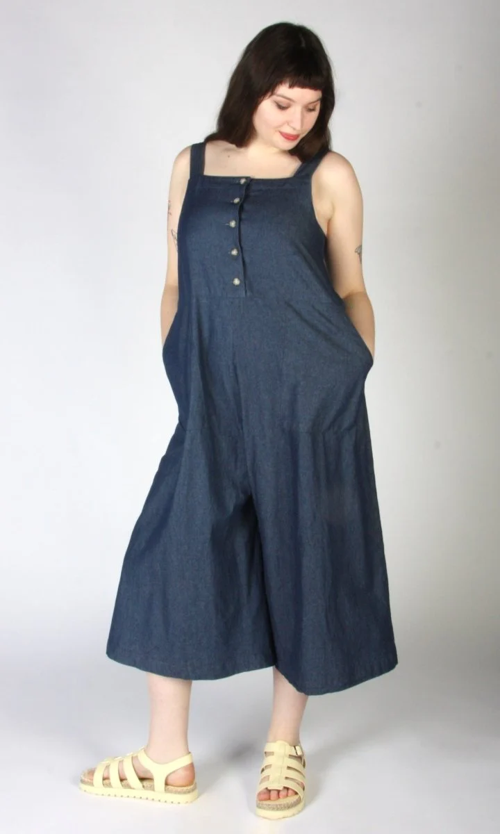 Birds of North America Firecrest Jumpsuit (Dark Wash) - Image 12