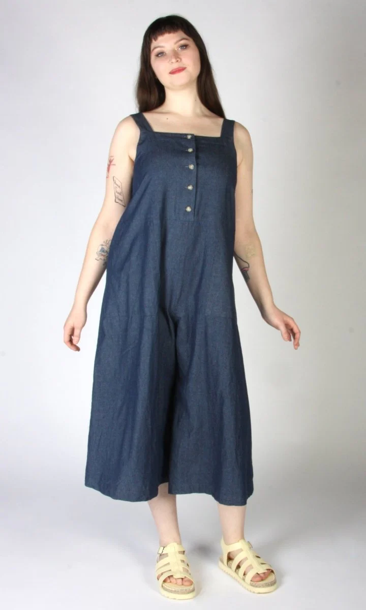 Birds of North America Firecrest Jumpsuit (Dark Wash) - Image 13
