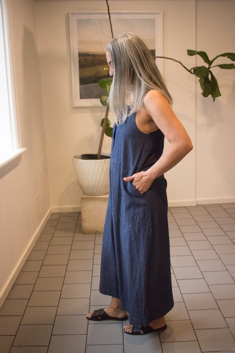 Birds of North America Firecrest Jumpsuit (Dark Wash) - Image 2