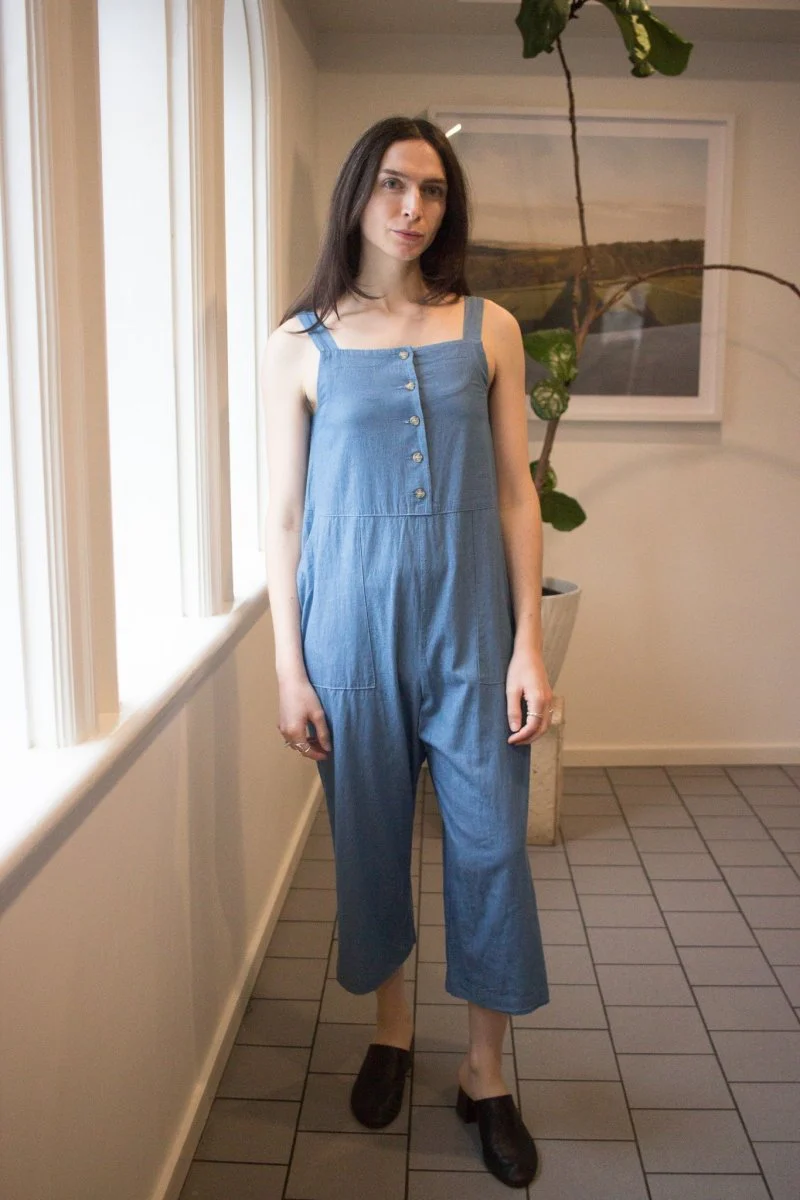Birds of North America Firecrest Jumpsuit (Medium Wash) - Image 2