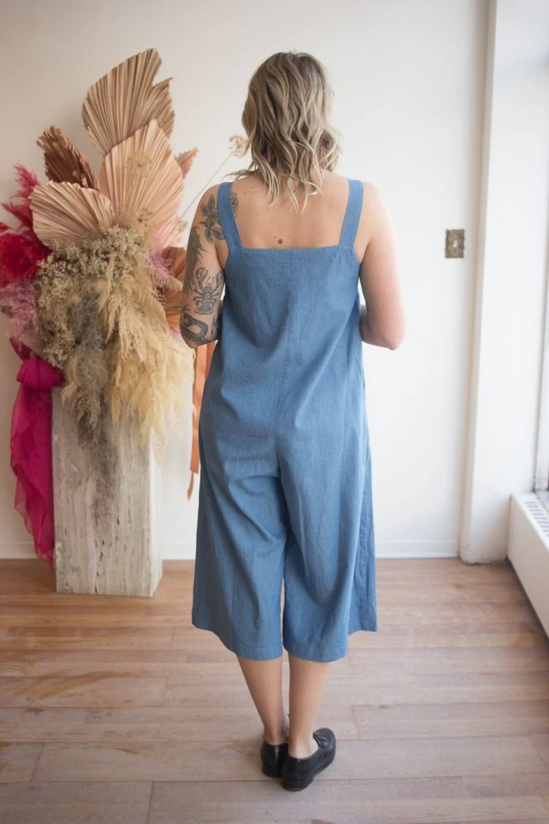 Birds of North America Firecrest Jumpsuit (Medium Wash) - Image 5
