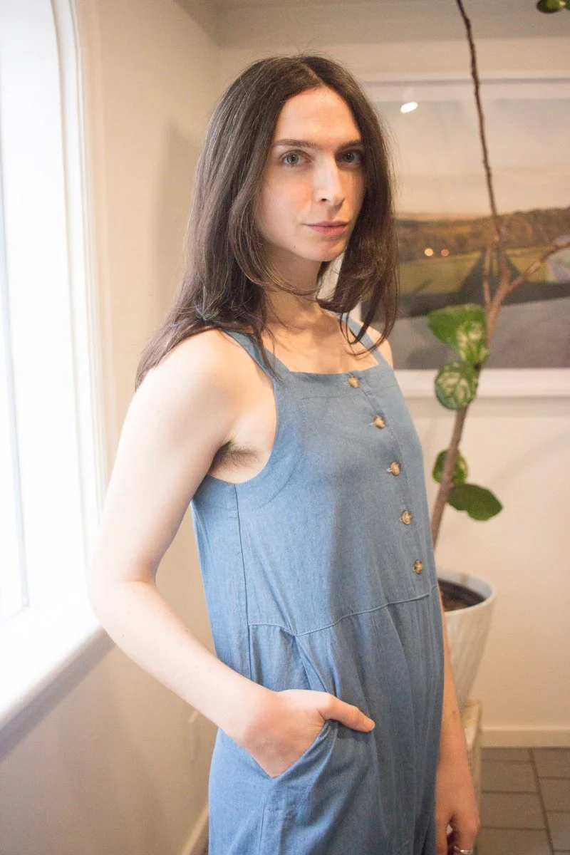 Birds of North America Firecrest Jumpsuit (Medium Wash) - Image 8