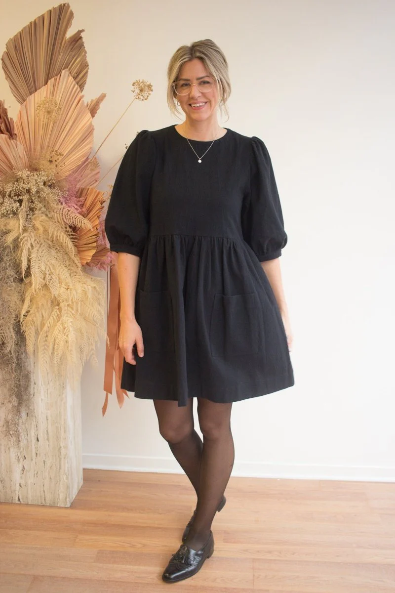 Birds of North America Flowerpiercer Dress (Black) (Online Exclusive)