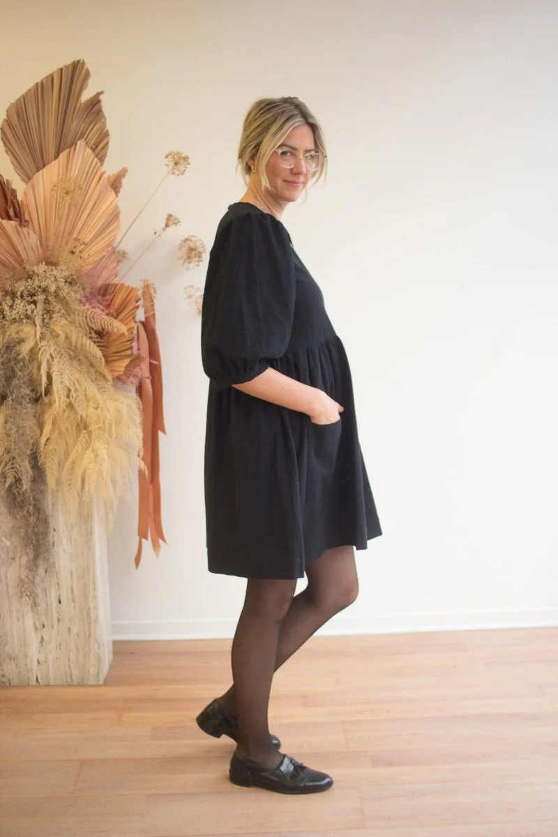 Birds of North America Flowerpiercer Dress (Black) (Online Exclusive) - Image 2