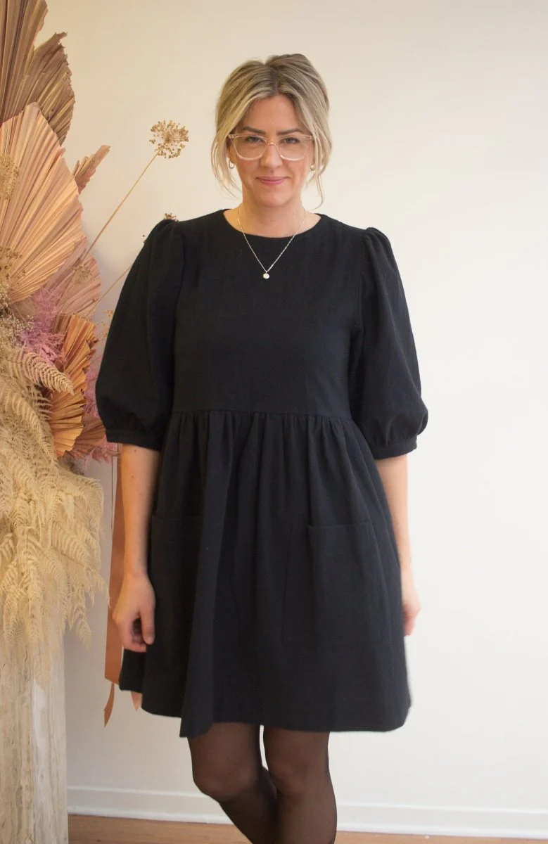 Birds of North America Flowerpiercer Dress (Black) (Online Exclusive) - Image 3