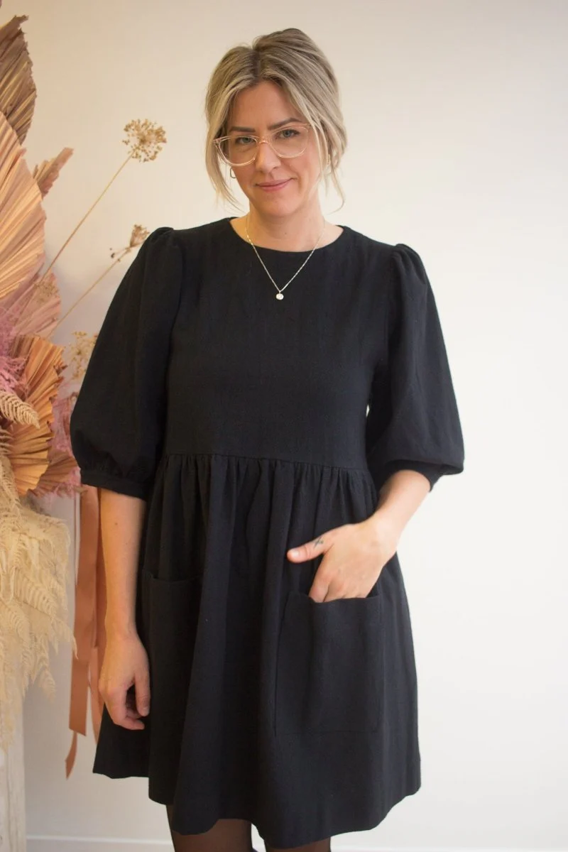 Birds of North America Flowerpiercer Dress (Black) (Online Exclusive) - Image 4