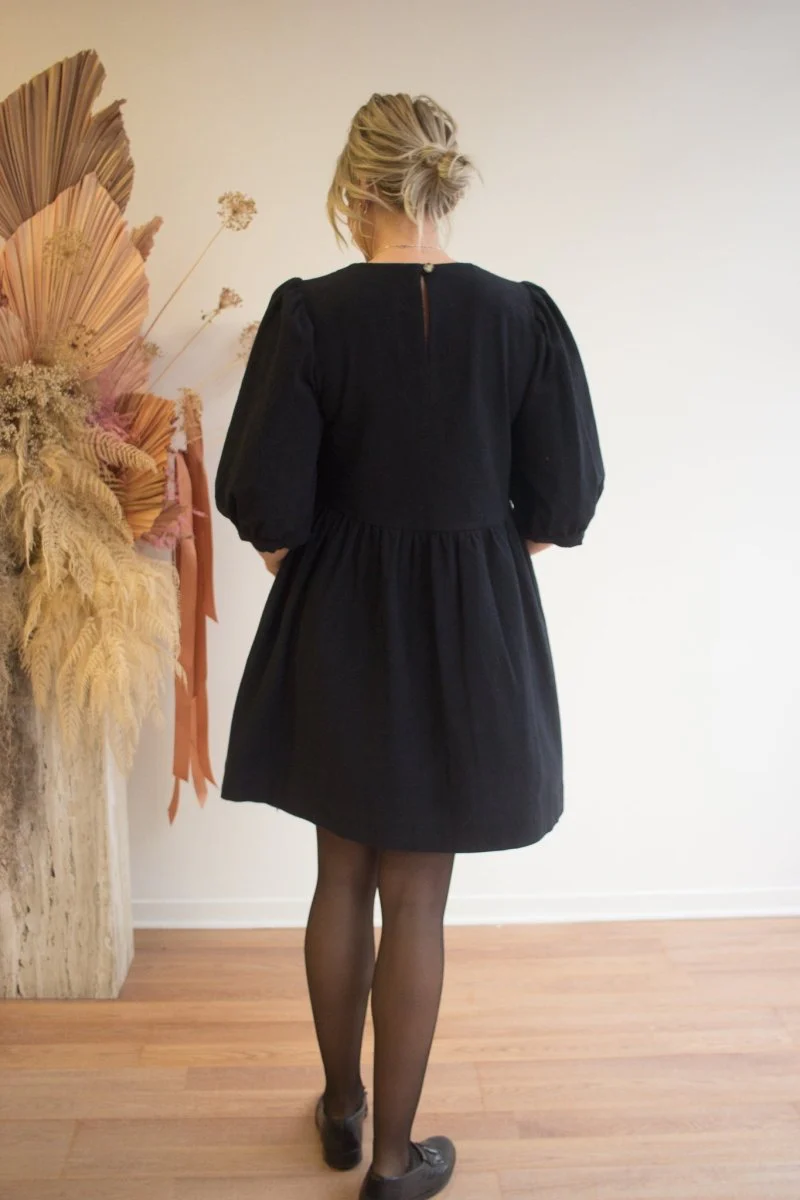 Birds of North America Flowerpiercer Dress (Black) (Online Exclusive) - Image 5