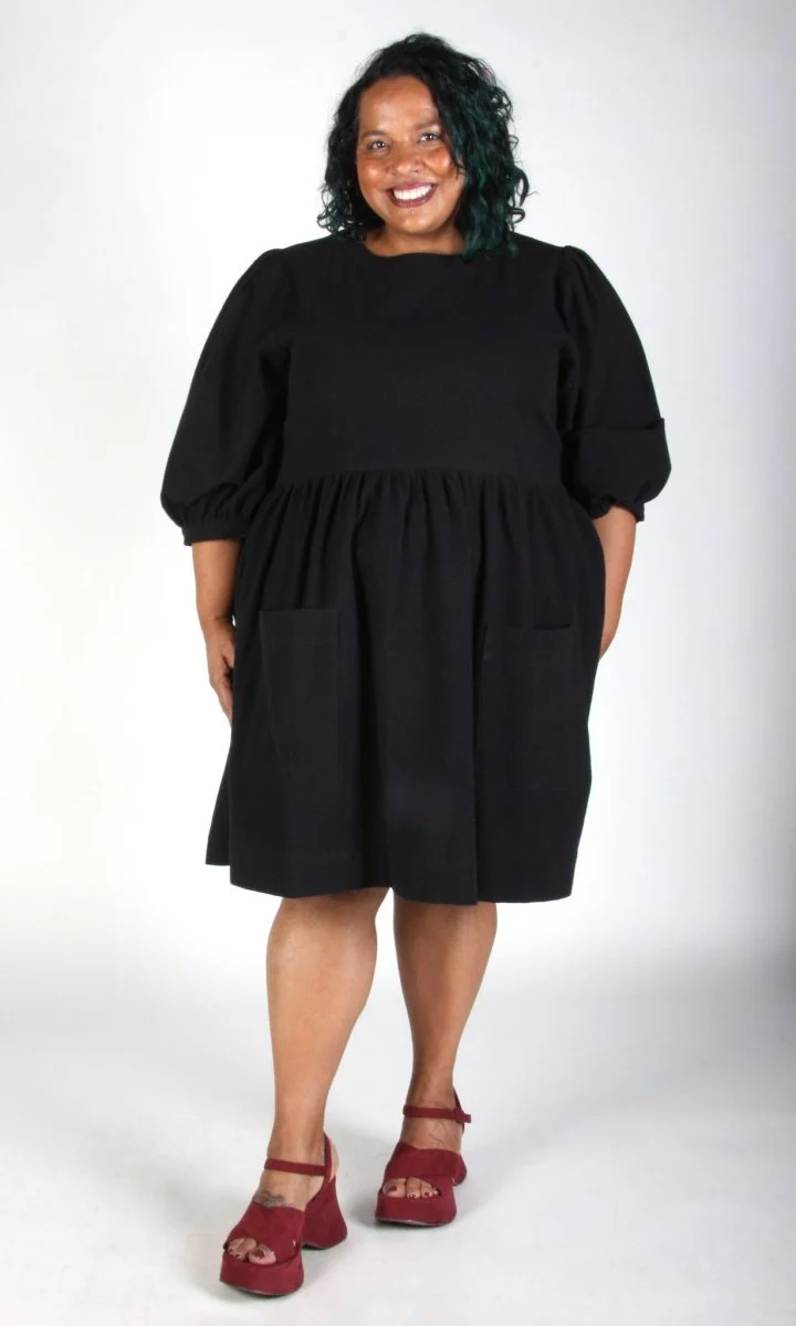Birds of North America Flowerpiercer Dress (Black) (Online Exclusive) - Image 8