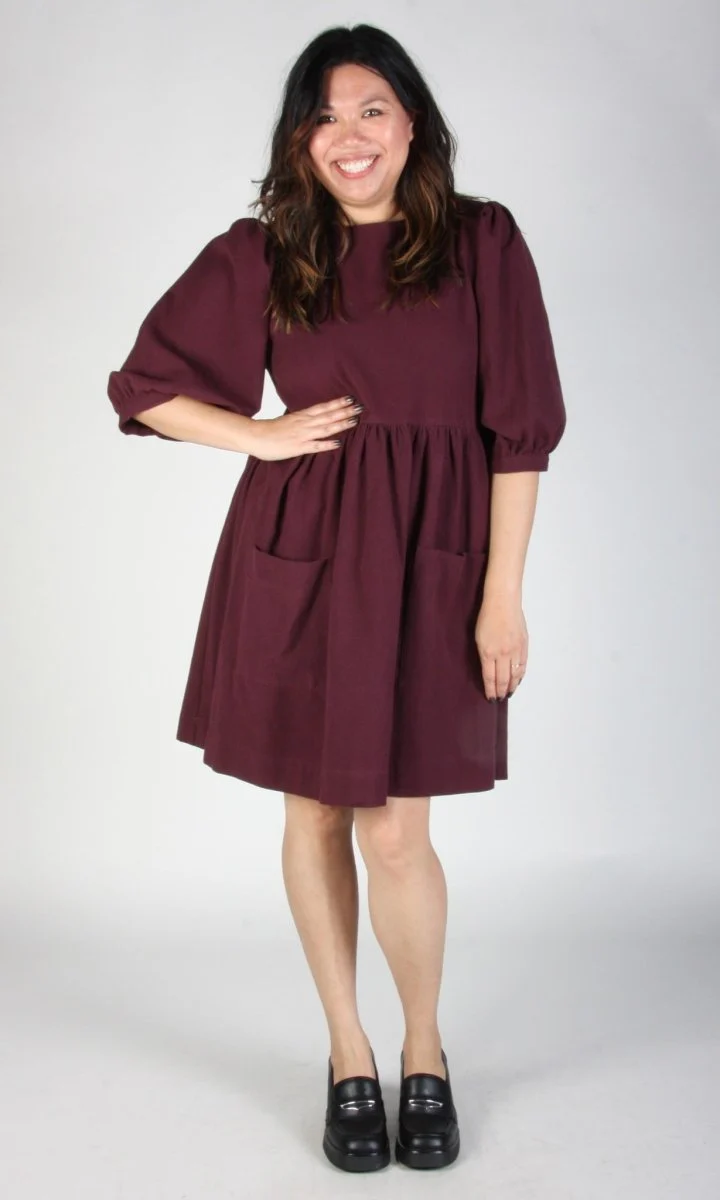 Birds of North America Flowerpiercer Dress (Burgundy) (Online Exclusive) - Image 10