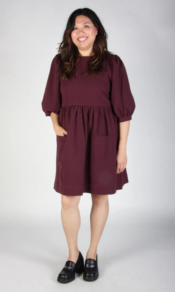 Birds of North America Flowerpiercer Dress (Burgundy) (Online Exclusive) - Image 11
