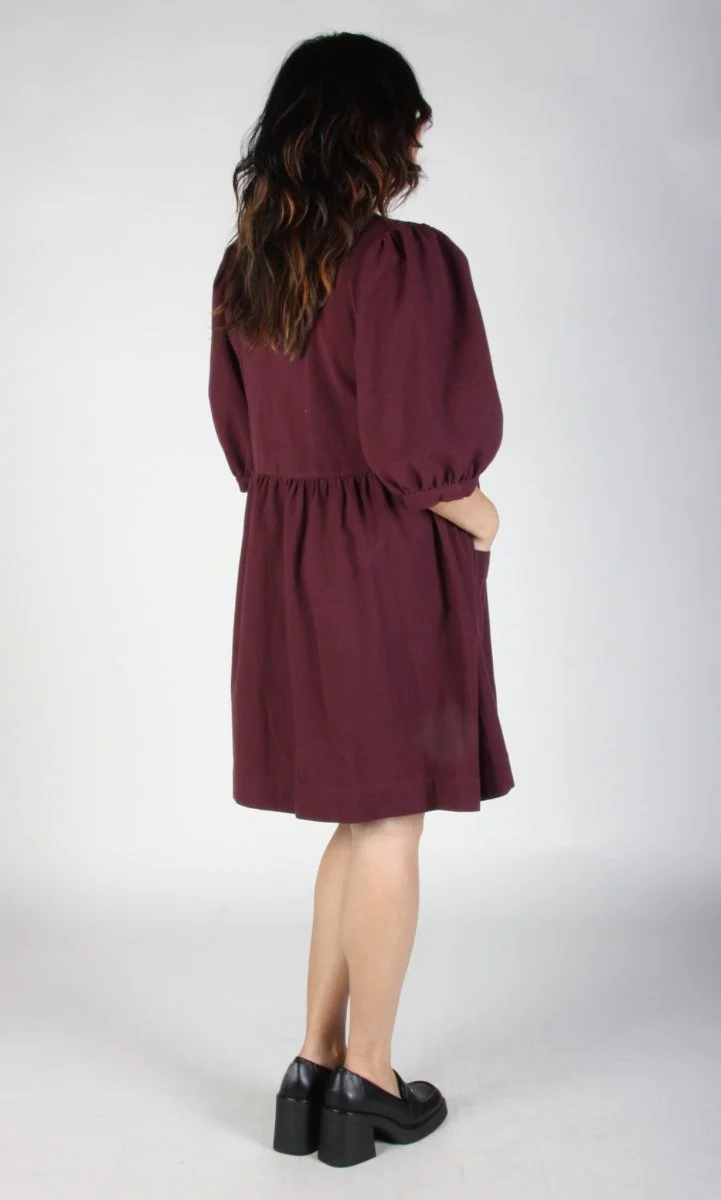 Birds of North America Flowerpiercer Dress (Burgundy) (Online Exclusive) - Image 13