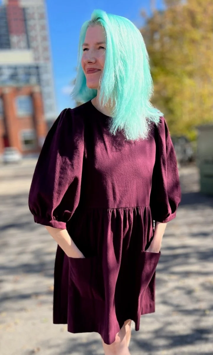 Birds of North America Flowerpiercer Dress (Burgundy) (Online Exclusive) - Image 5