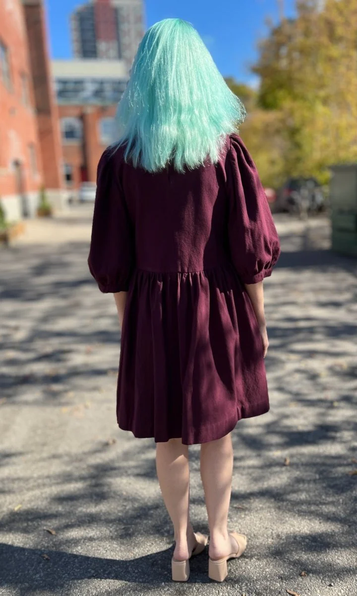 Birds of North America Flowerpiercer Dress (Burgundy) (Online Exclusive) - Image 8