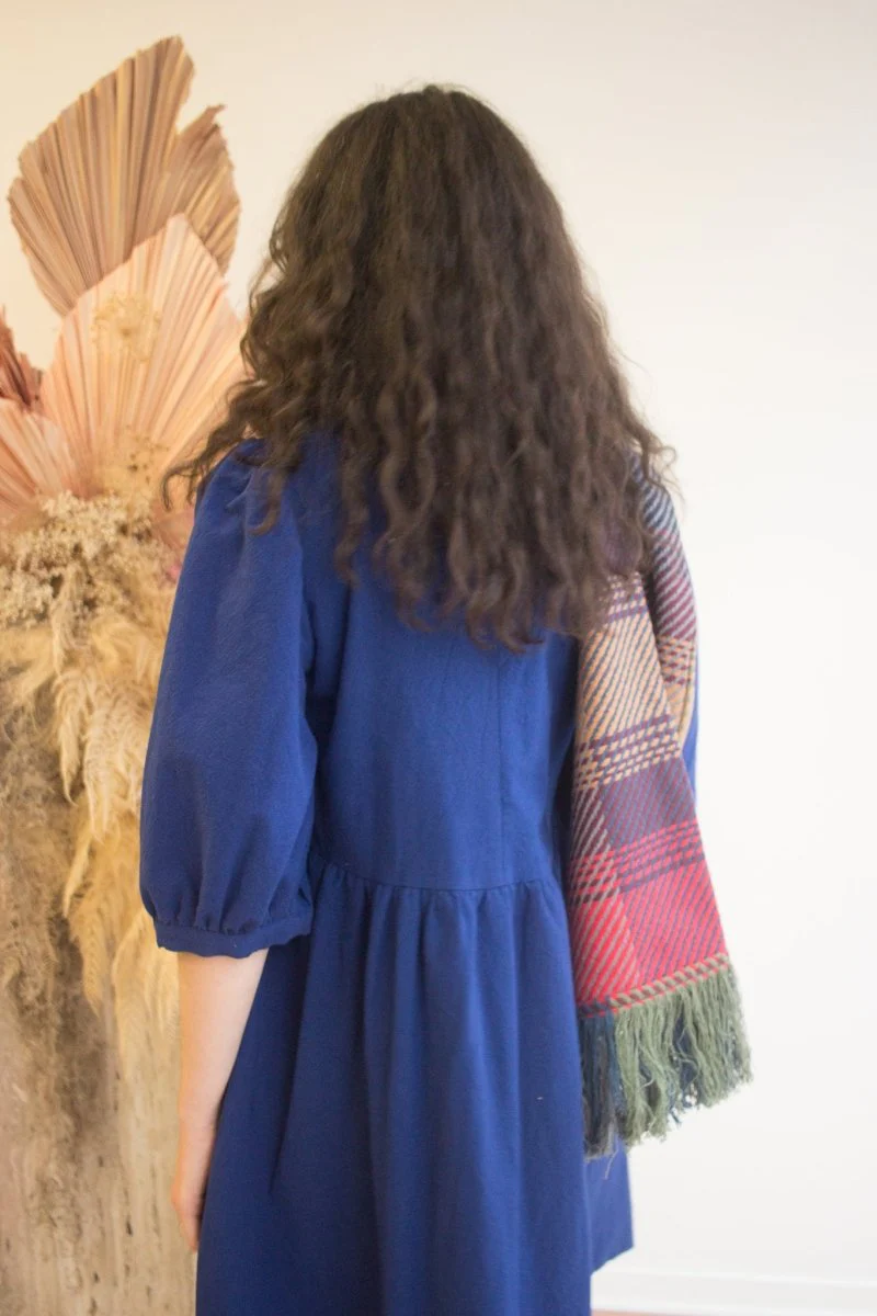 Birds of North America Flowerpiercer Dress (Indigo) (Online Exclusive) - Image 2