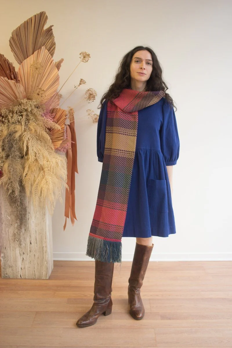Birds of North America Flowerpiercer Dress (Indigo) (Online Exclusive) - Image 3