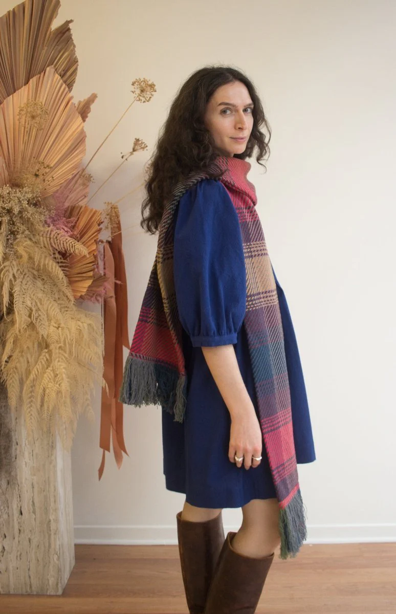 Birds of North America Flowerpiercer Dress (Indigo) (Online Exclusive) - Image 4