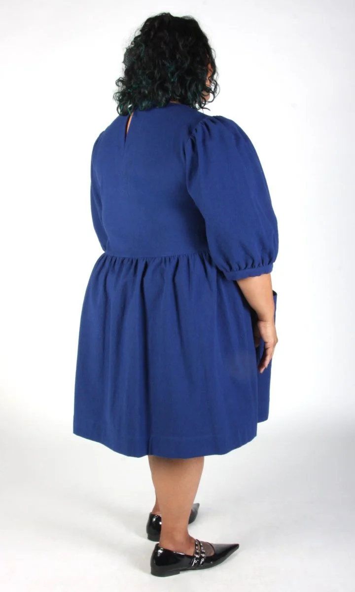 Birds of North America Flowerpiercer Dress (Indigo) (Online Exclusive) - Image 8