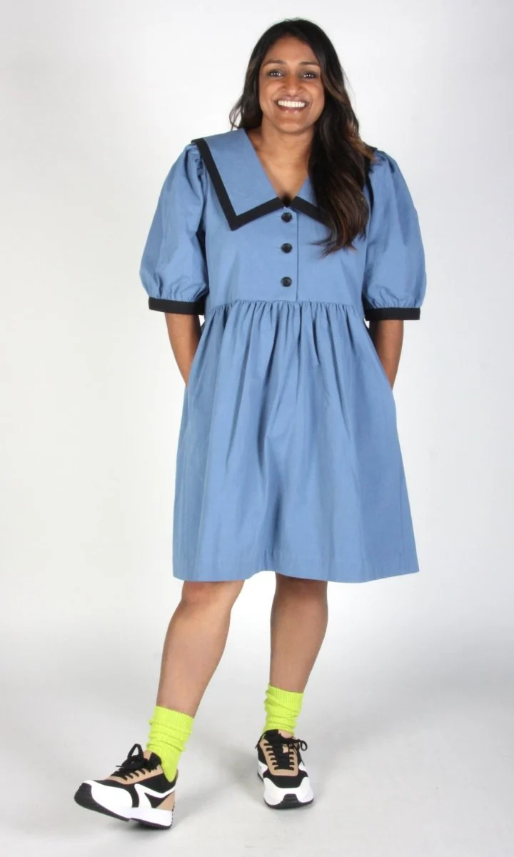 Birds of North America Fulvetta Dress - Cornflower (Online Exclusive) - Image 10