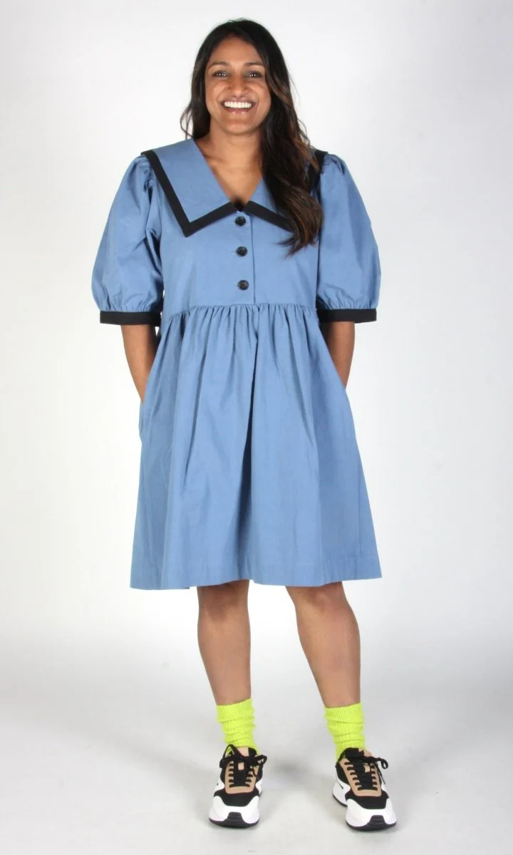 Birds of North America Fulvetta Dress - Cornflower (Online Exclusive) - Image 11