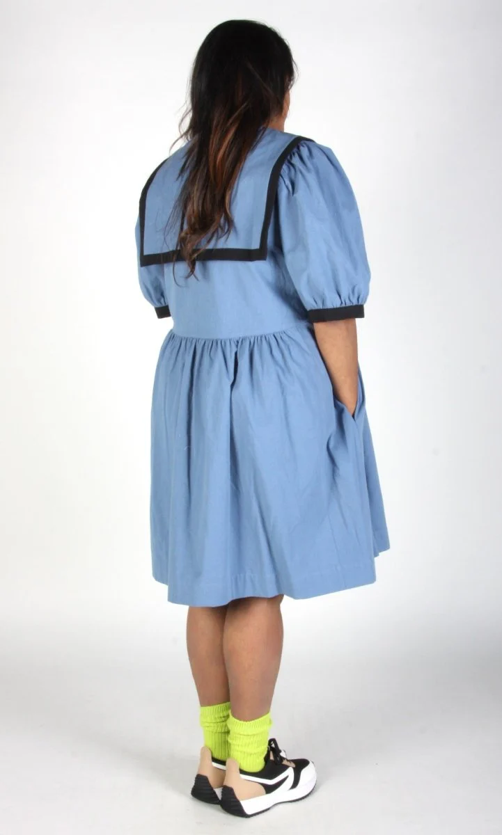 Birds of North America Fulvetta Dress - Cornflower (Online Exclusive) - Image 12