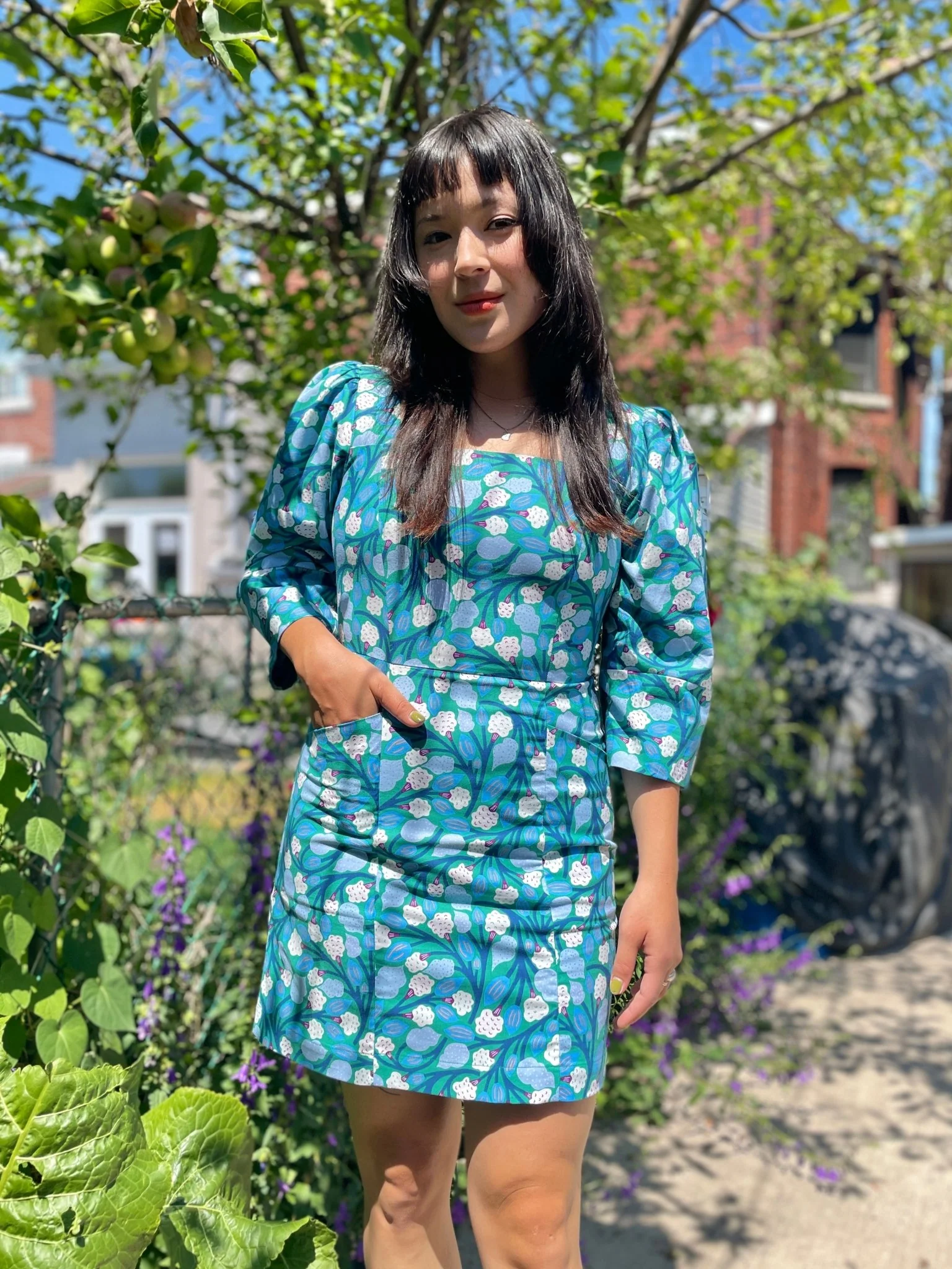 Birds of North America Foglark Dress - Cotton Puff (Online Exclusive) - Image 3