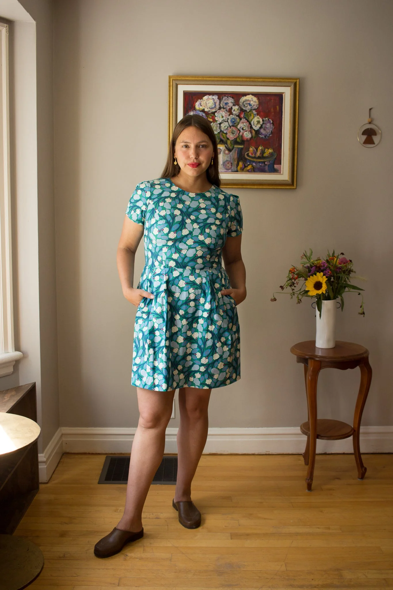 Birds of North America Engoulevent Dress - Cotton Puff (Online Exclusive) - Image 3