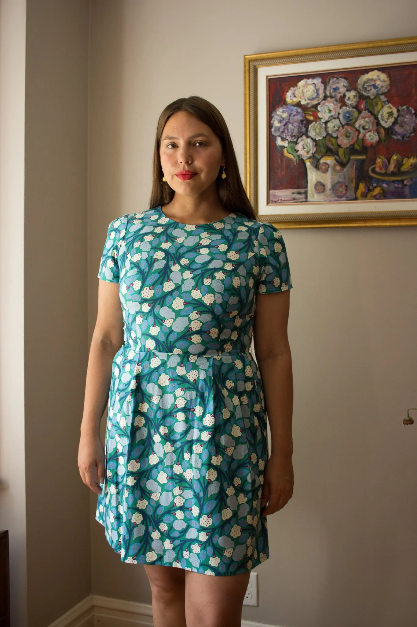 Birds of North America Engoulevent Dress - Cotton Puff (Online Exclusive) - Image 4