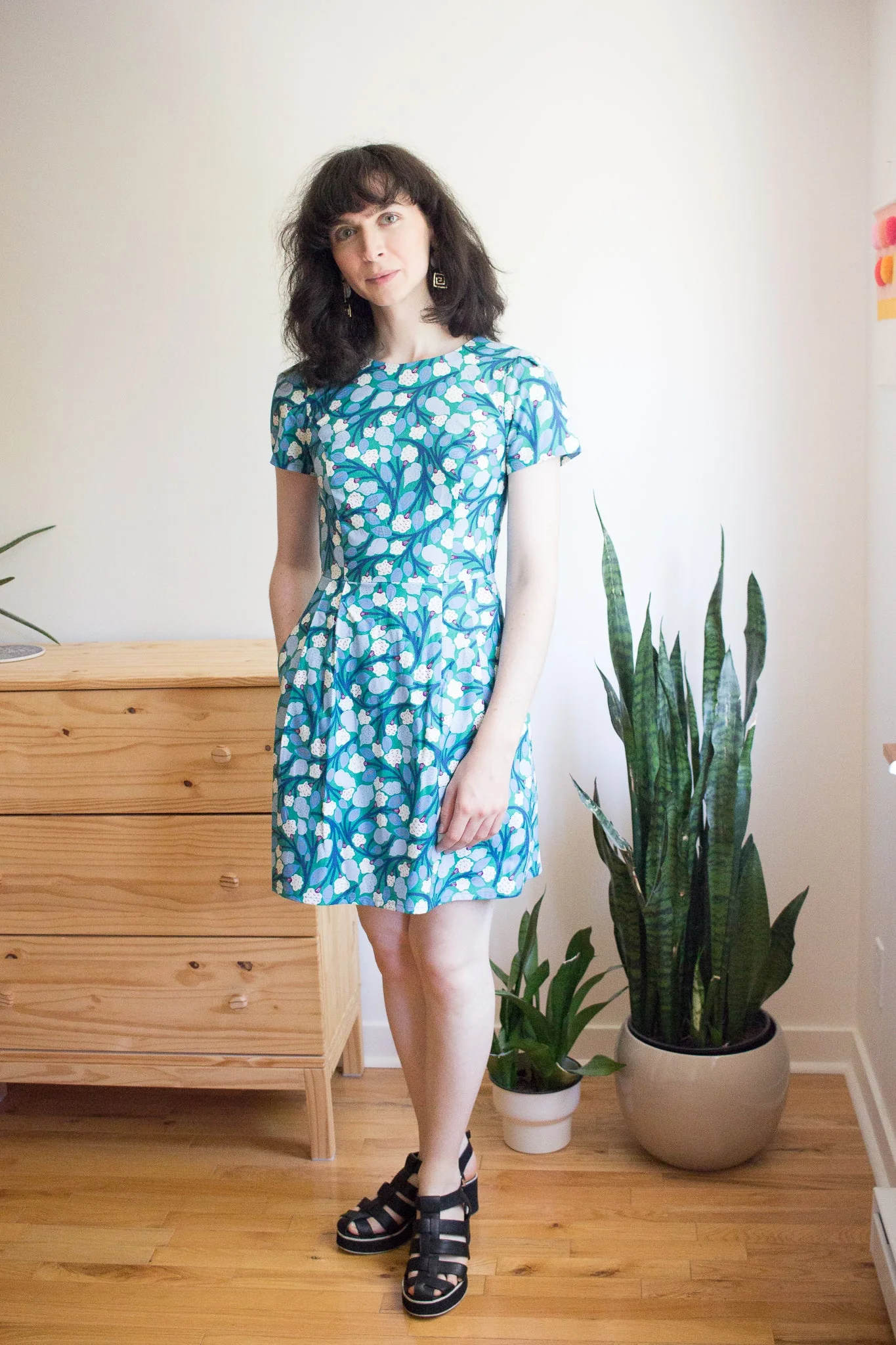 Birds of North America Engoulevent Dress - Cotton Puff (Online Exclusive) - Image 5