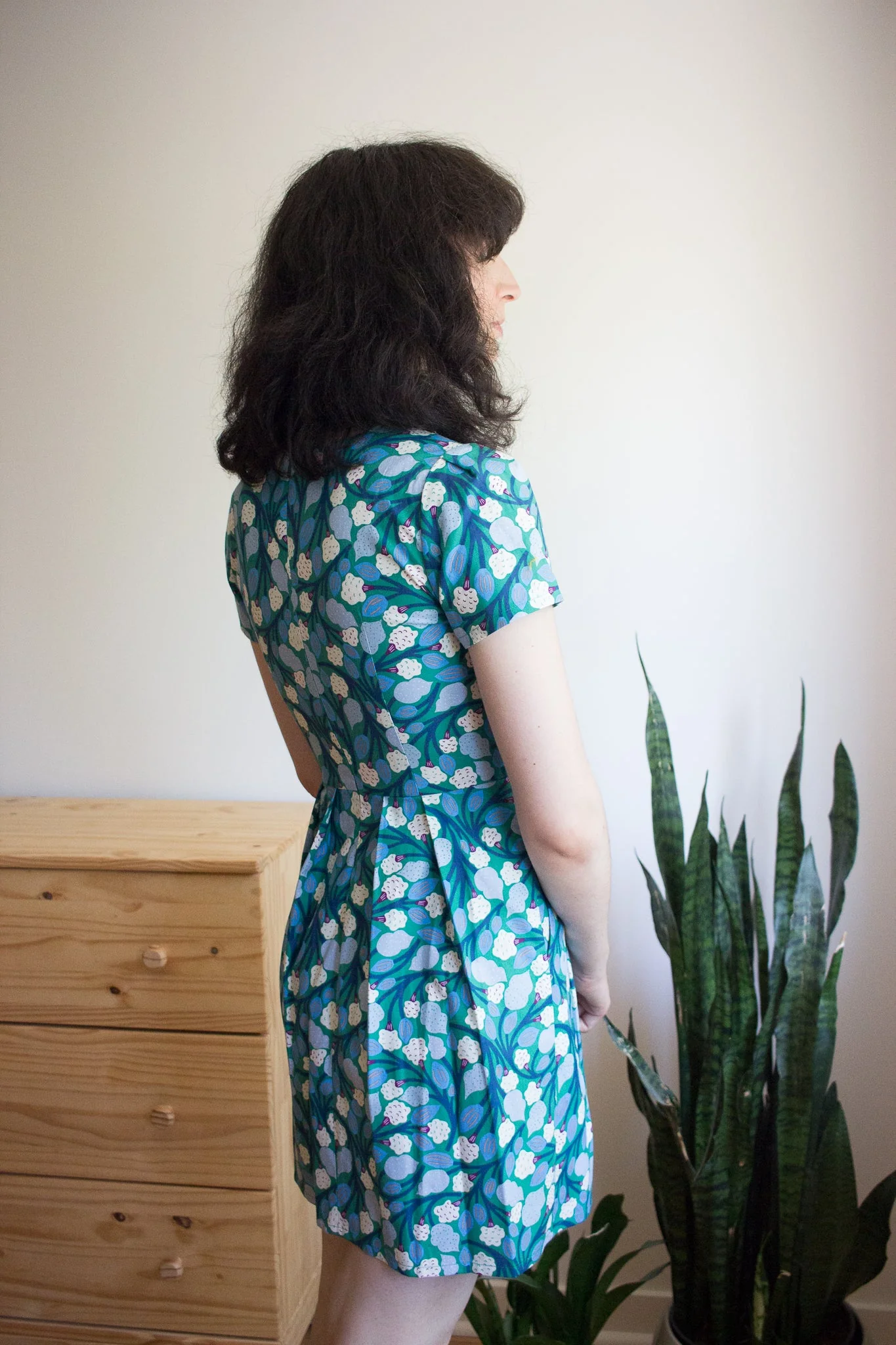 Birds of North America Engoulevent Dress - Cotton Puff (Online Exclusive) - Image 7