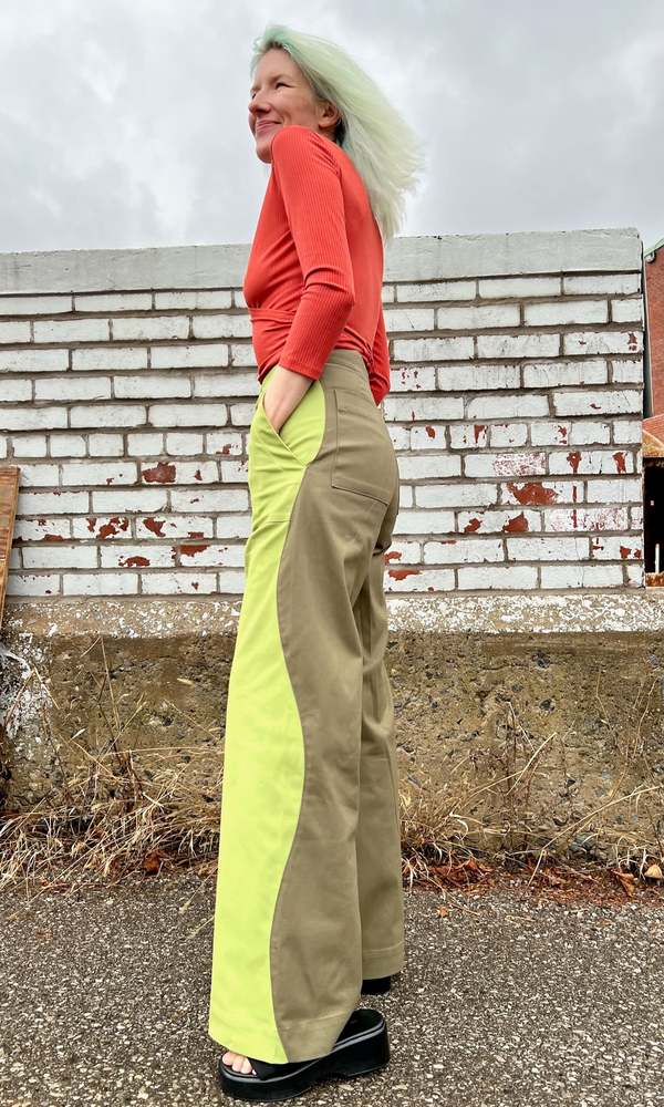 Birds of North America Grass Owl Pants - Sour Apple (Online Exclusive) - Image 2