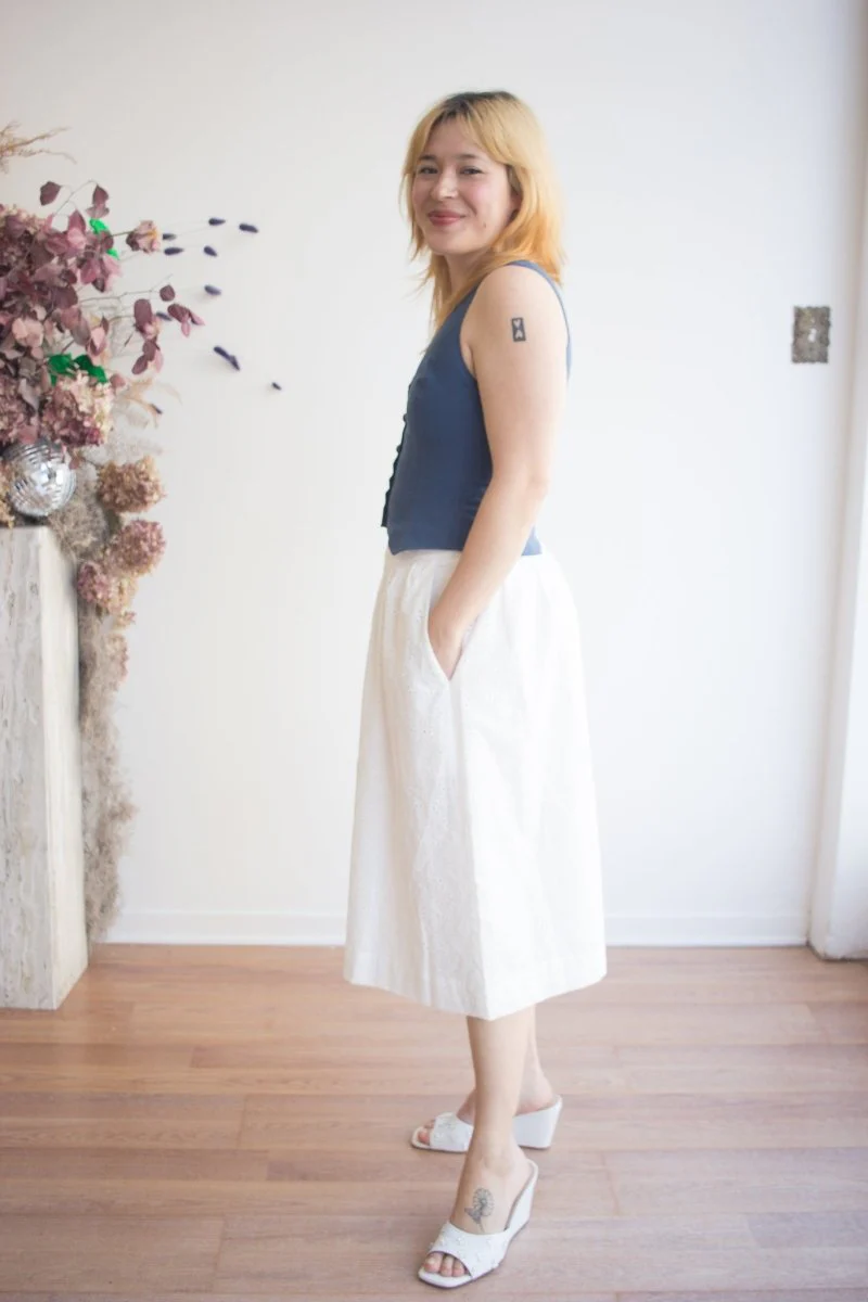 Birds of North America Hermit Thrush Skirt (White) - Image 3