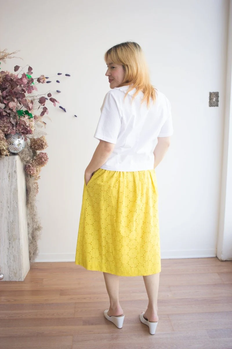 Birds of North America Hermit Thrush Skirt (Yuzu) - Image 3