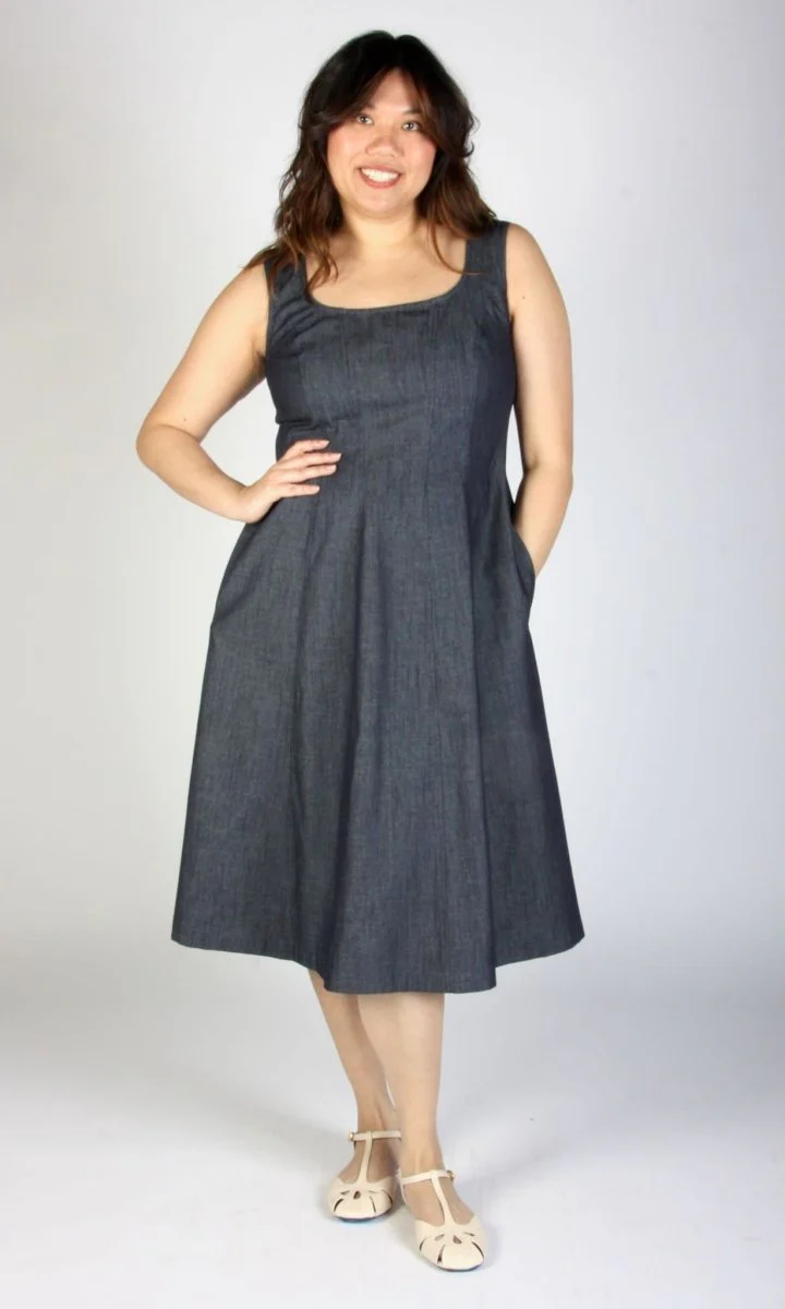 Birds of North America Honey Buzzard Dress (Dark Wash) - Image 12
