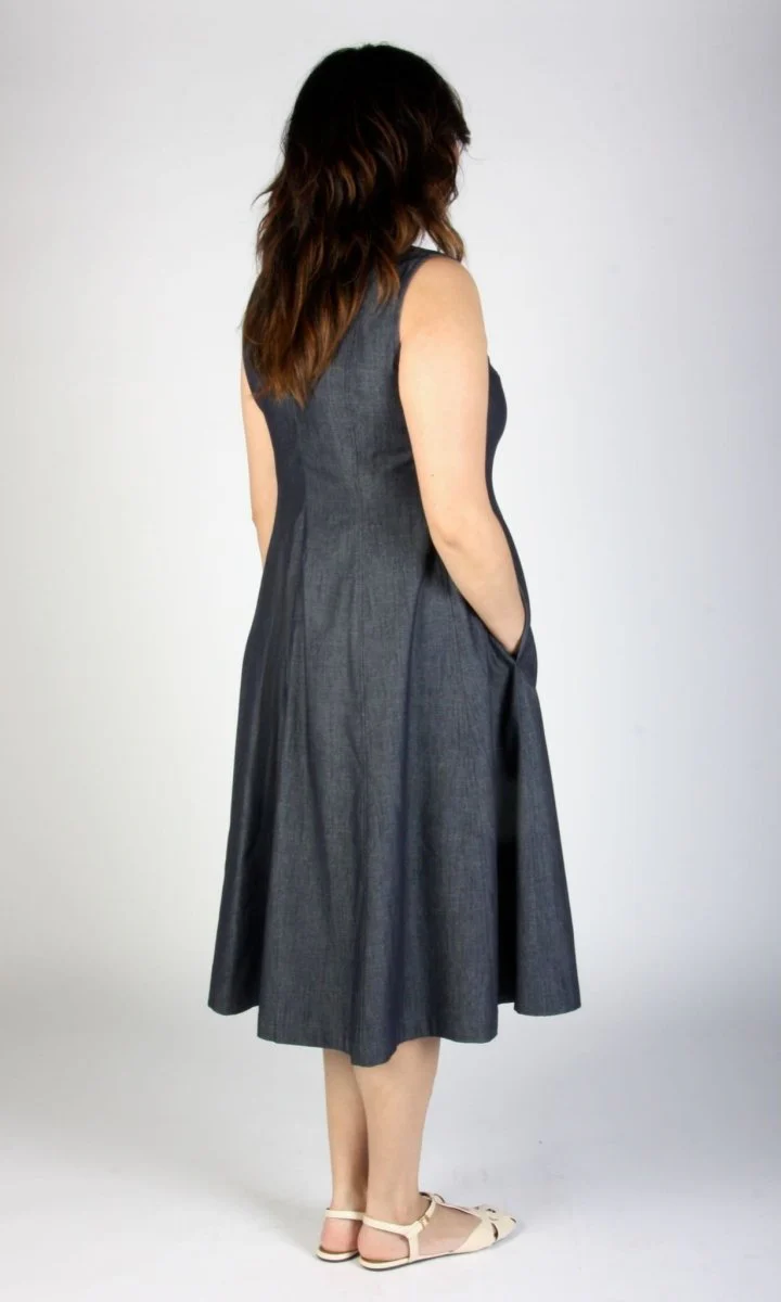 Birds of North America Honey Buzzard Dress (Dark Wash) - Image 14