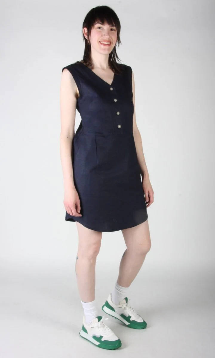 Birds of North America Honeycreeper Dress - Navy (Online Exclusive) - Image 5