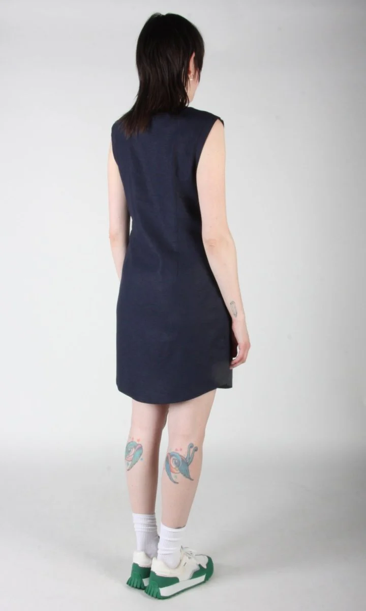 Birds of North America Honeycreeper Dress - Navy (Online Exclusive) - Image 6