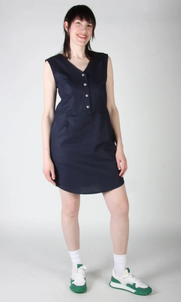 Birds of North America Honeycreeper Dress - Navy (Online Exclusive) - Image 7
