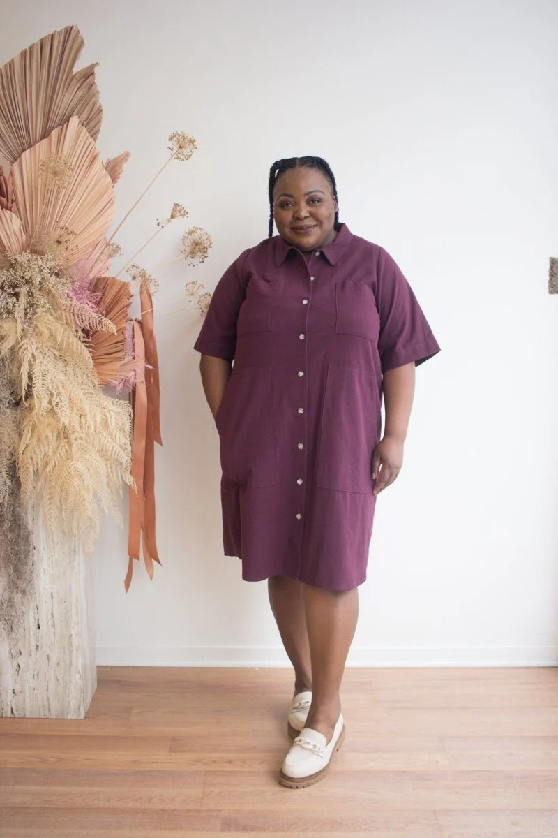 Birds of North America Ladyhawk Dress - Burgundy (Online Exclusive)