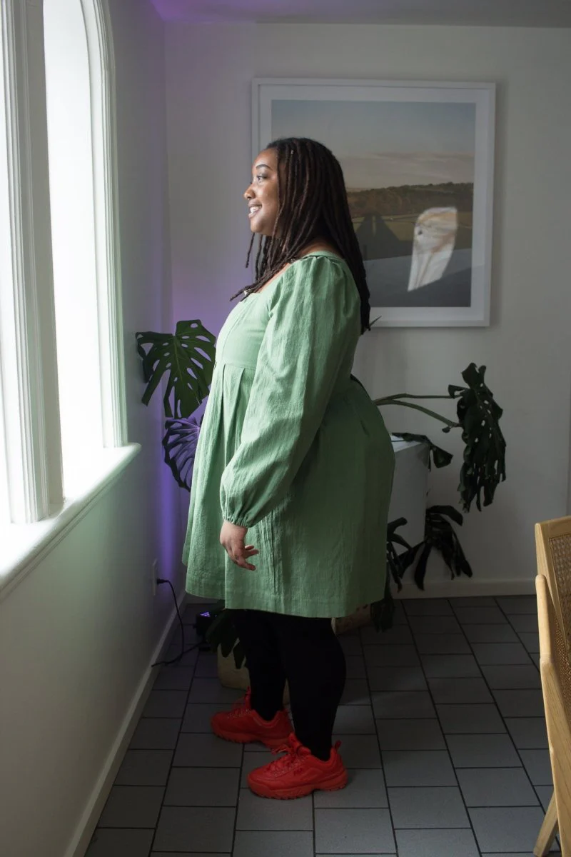 Birds of North America Marlinspike Dress - Sage (Online Exclusive) - Image 3