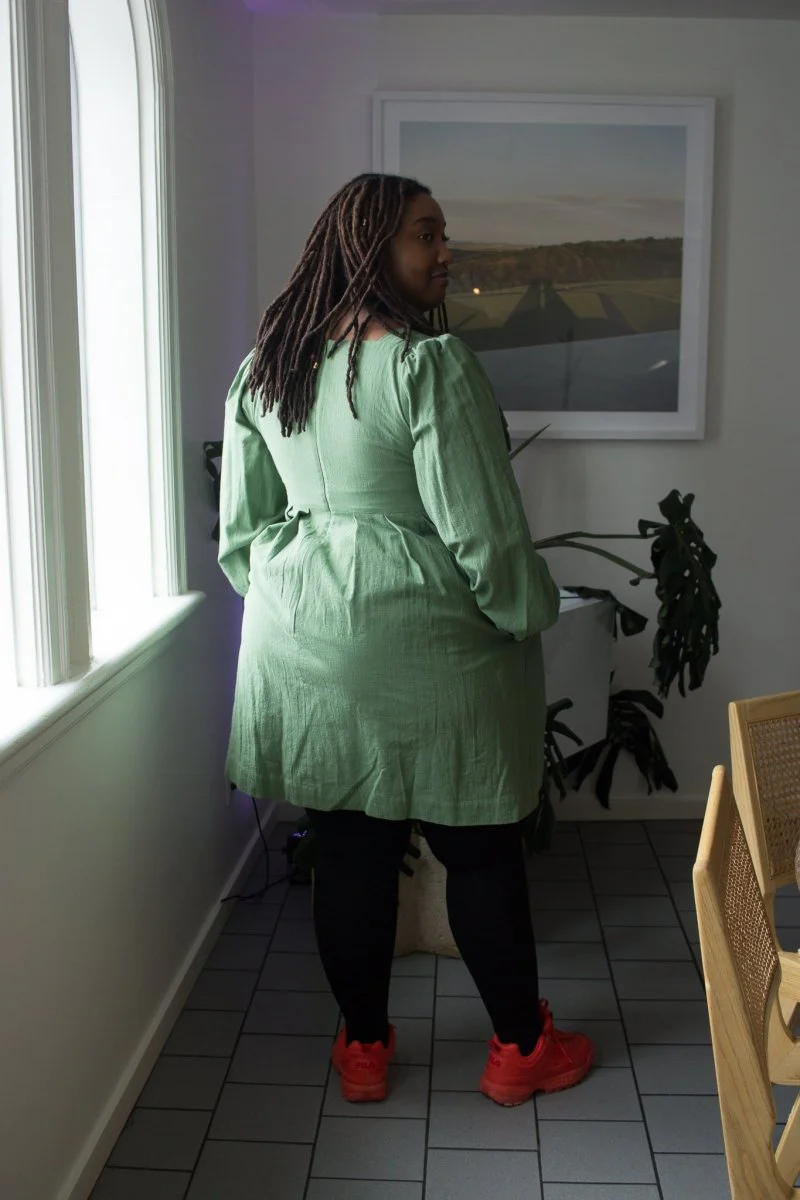 Birds of North America Marlinspike Dress - Sage (Online Exclusive) - Image 4